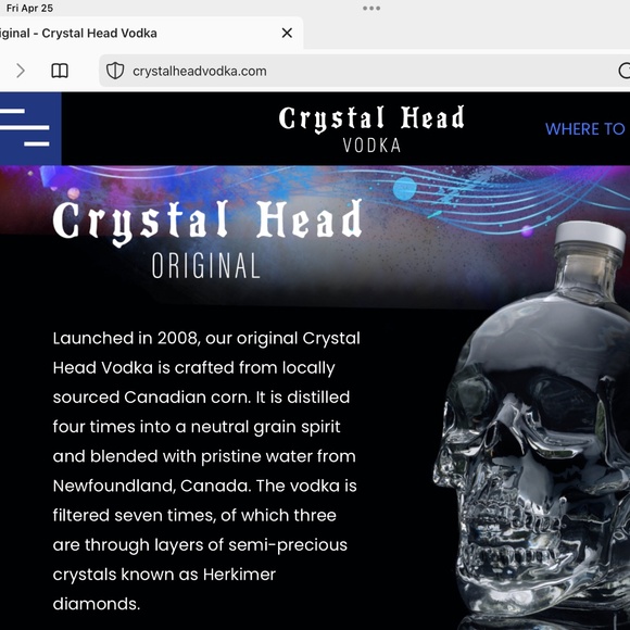 💀DAN AKROYD CRYSTAL HEAD SKULL DECANTER W/ORIGINAL BOX, BOTTLE HAD DA ON BOTTOM - Picture 12 of 12